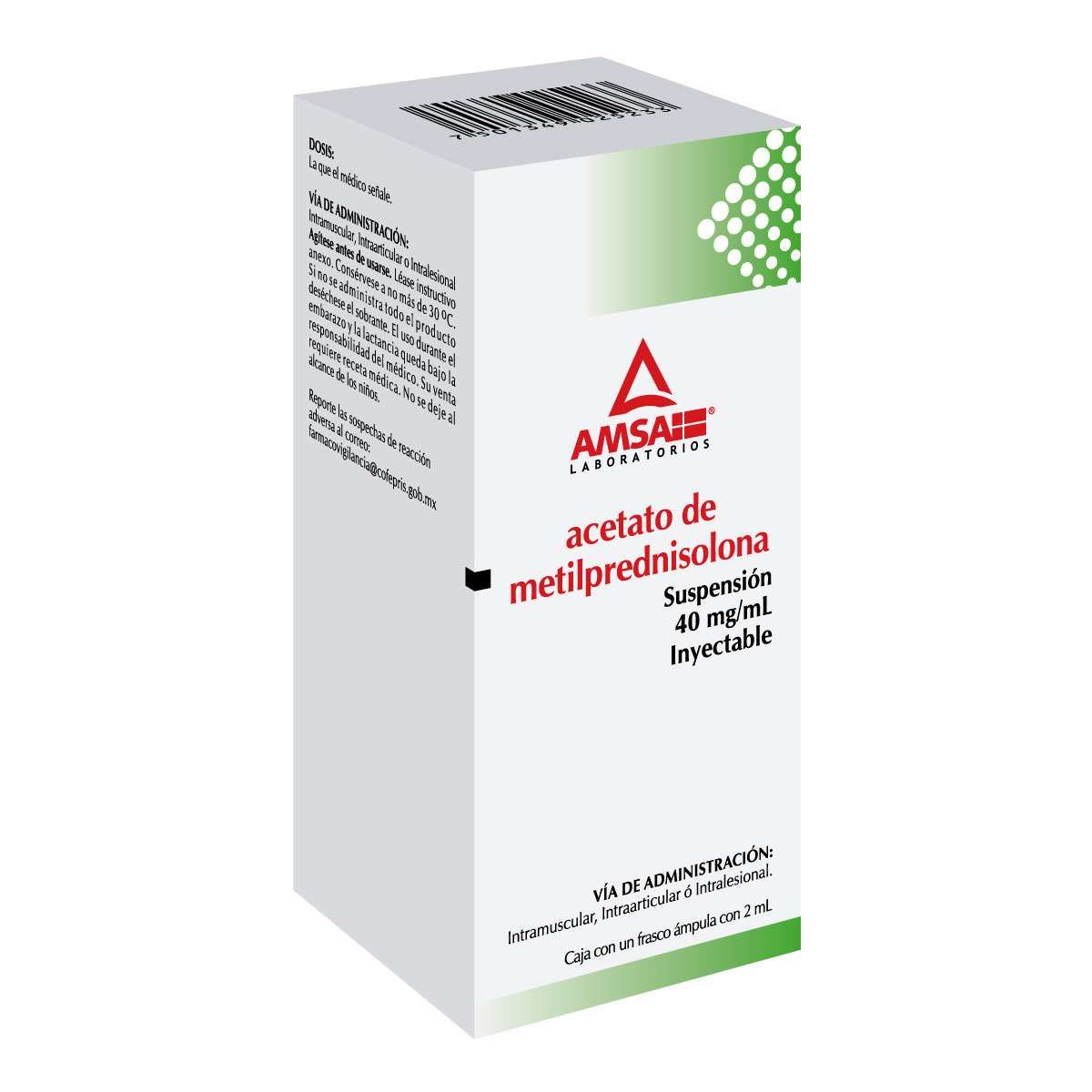 METILPREDNISOLONA AMSA 40MG/1ML INYECTABLE C/1 (GI)