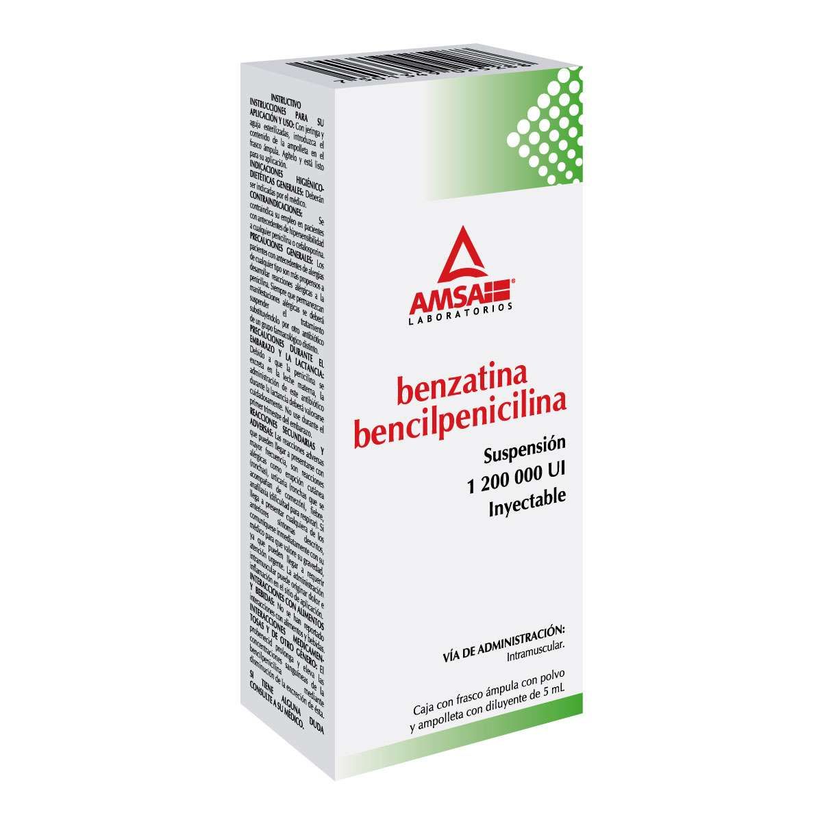 BENZATINA BENCILPEN 1 200 000U INYECTABLE 5ML (GI)