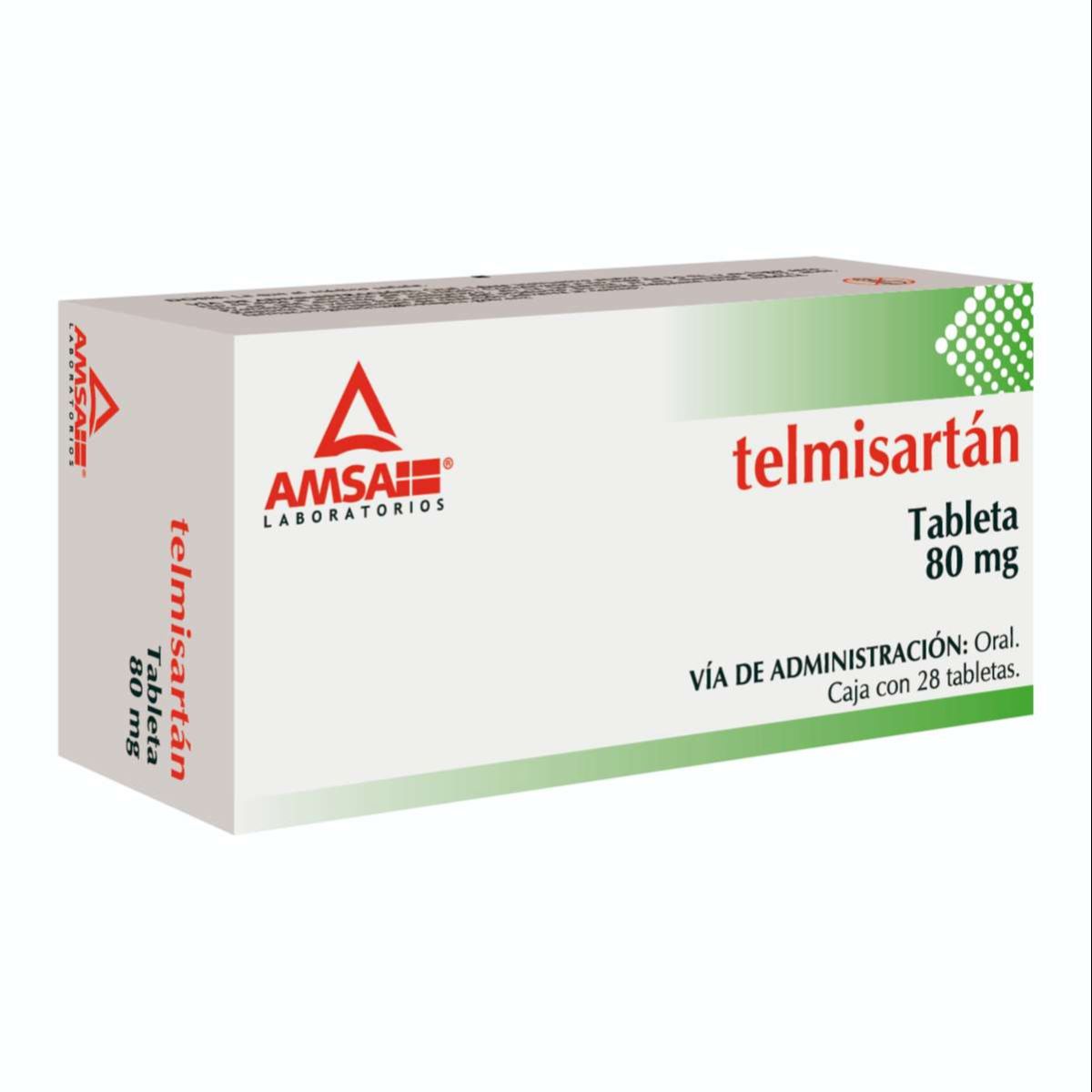 TELMISARTAN AMSA 80MG TABLETAS C/28 (GI)