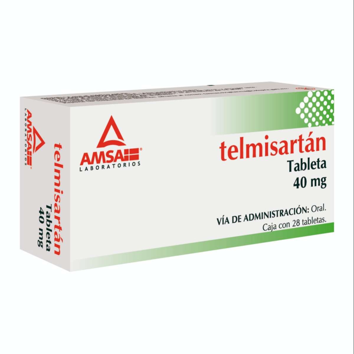 TELMISARTAN AMSA 40MG TABLETAS C/28 (GI)