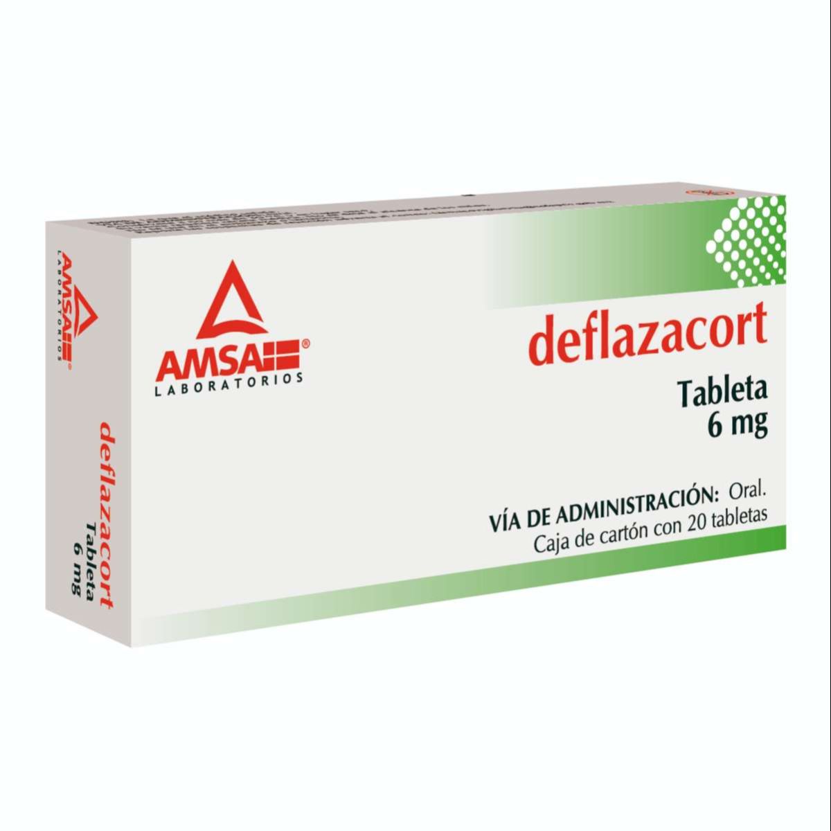 DEFLAZACORT AMSA 6MG TABLETAS C/20 (GI)