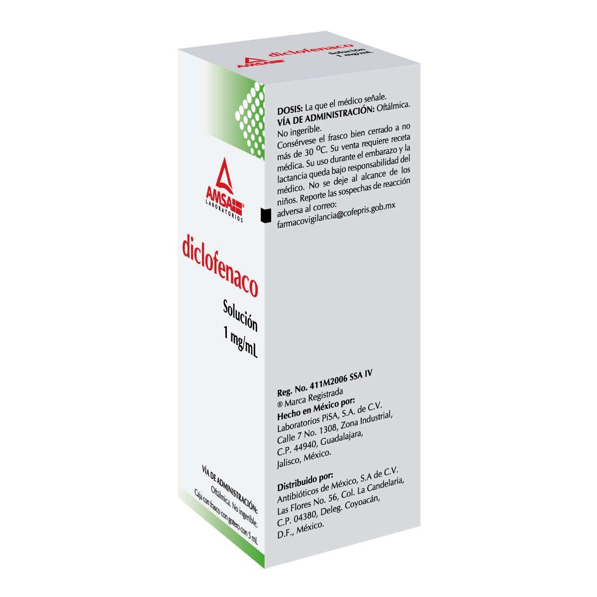 DICLOFENACO AMSA 1MG/ML GOTAS OFTALMICAS 5ML (GI)