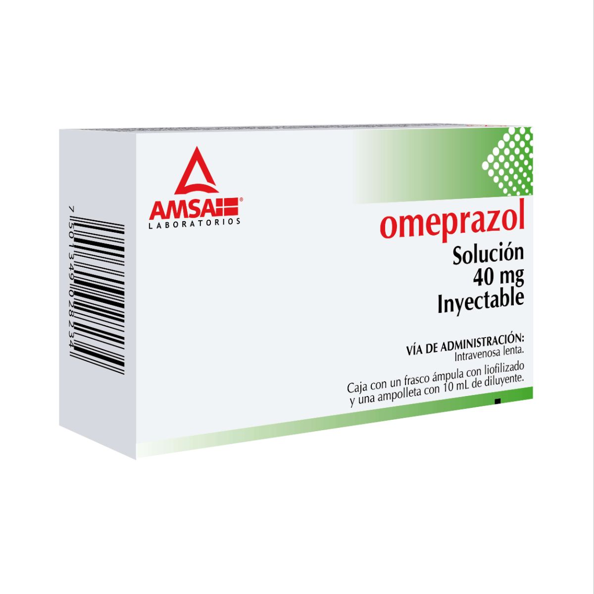 OMEPRAZOL AMSA 40MG INYECTABLE C/1 (GI)