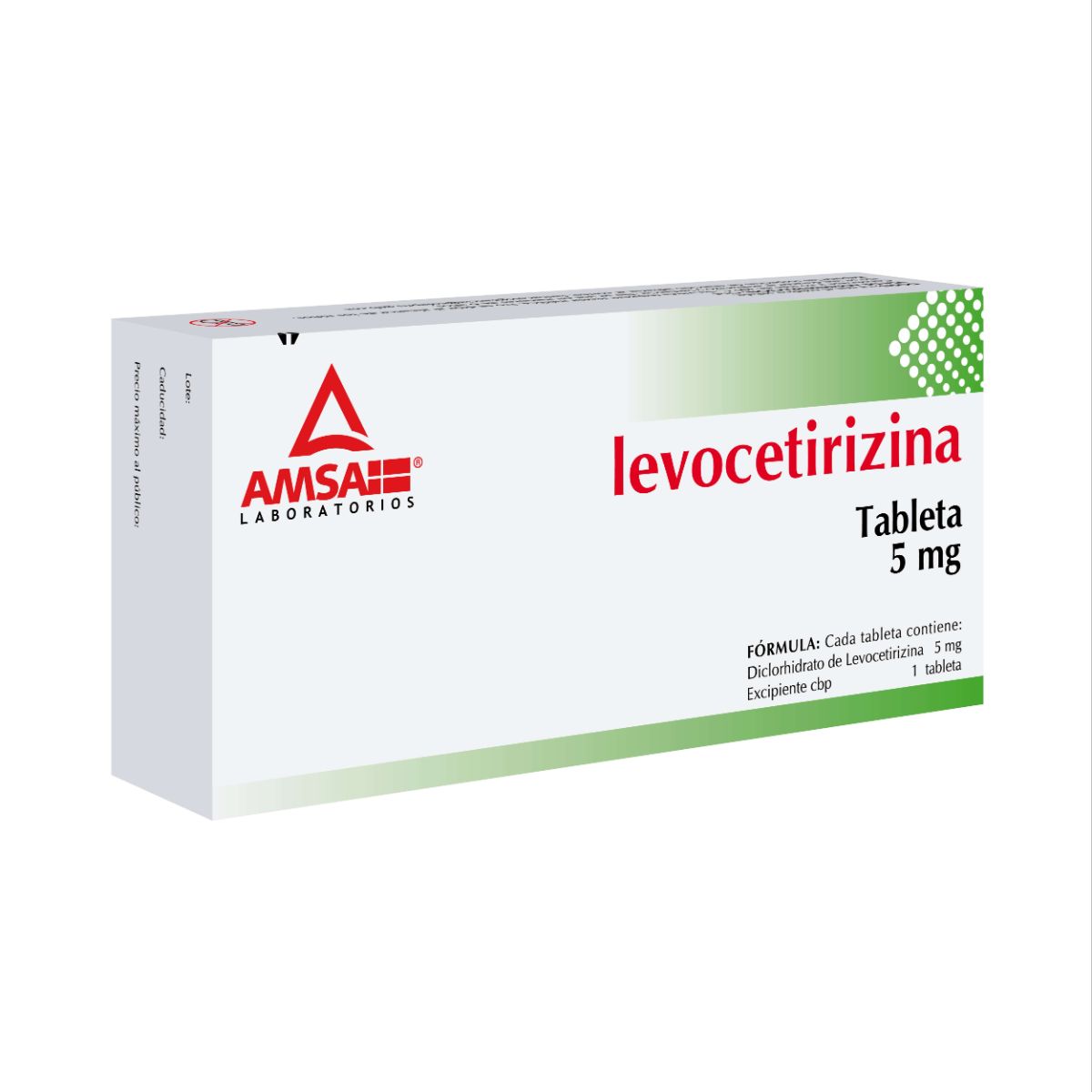 LEVOCETIRIZINA AMSA 5MG TABLETAS C/10 (GI)