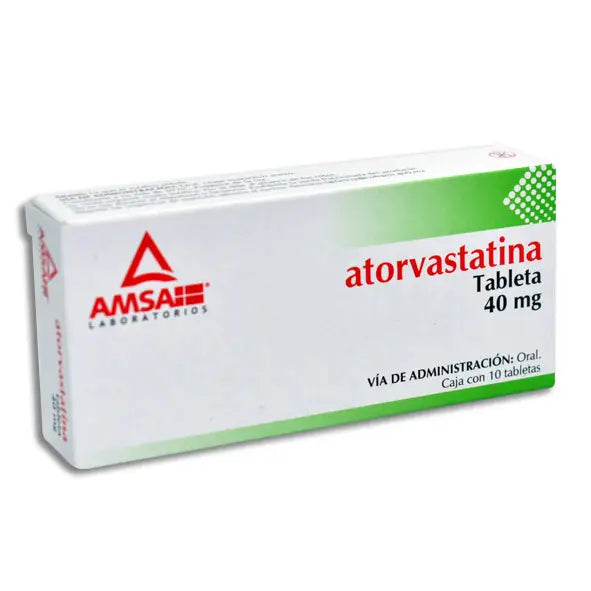 ATORVASTATINA AMSA 40MG TABLETAS C/10 (GI)