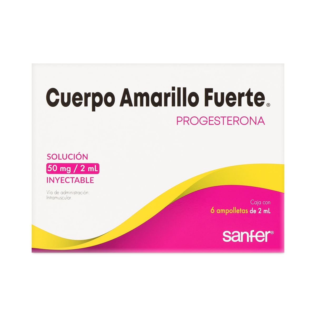 CUERPO AMARILLO FUERTE 50MG/2ML AMPULA C/6