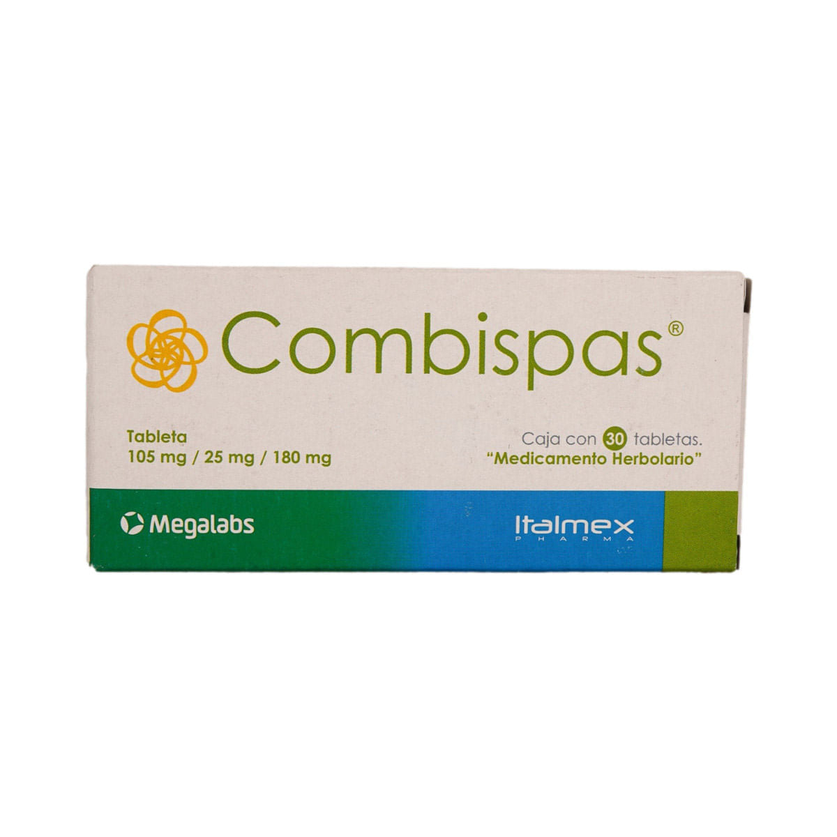 COMBISPAS 105/25/180MG TABLETAS C/30