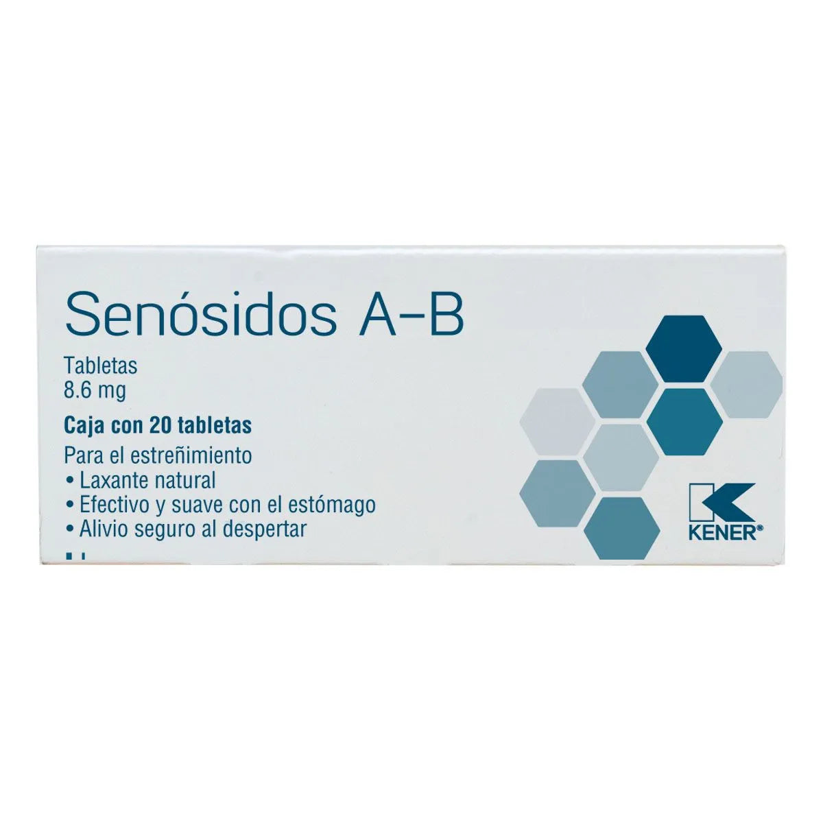 SENOSIDOS A-B KENER 187MG TABLETAS C/20 (GI)