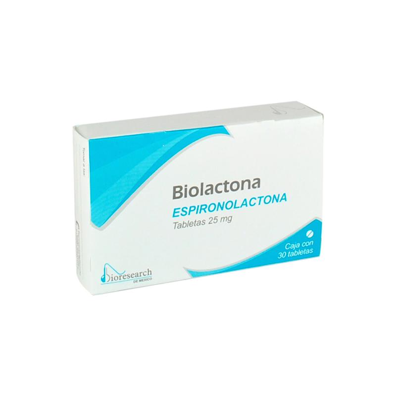 BIOLACTONA ESPIRONOLACTONA 25MG TABLETAS C/20 (GI)