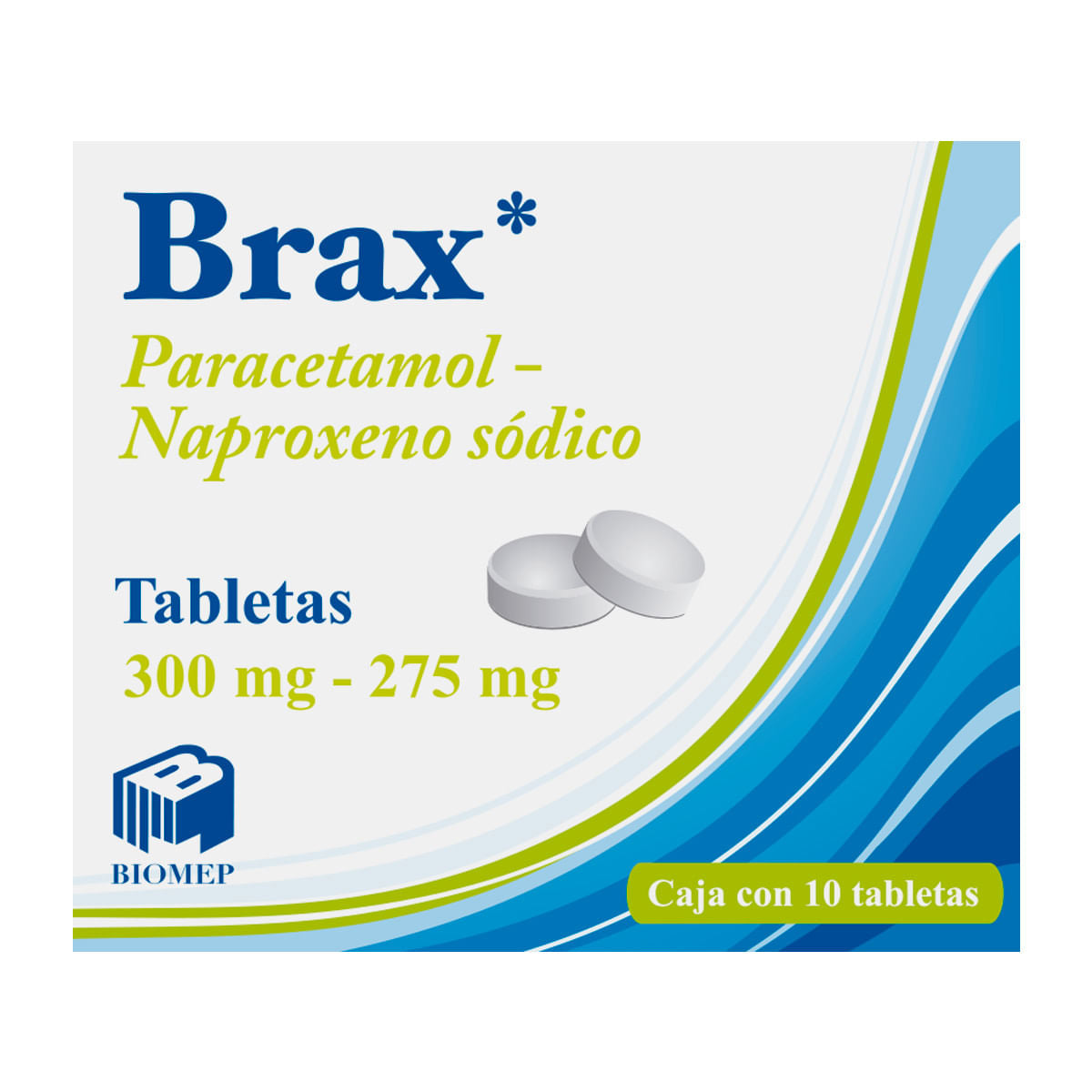 BRAX 275/300MG TABLETAS C/10 (GI)