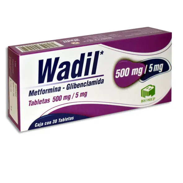 WADIL 500/5MG TABLETAS C/30 (GI)