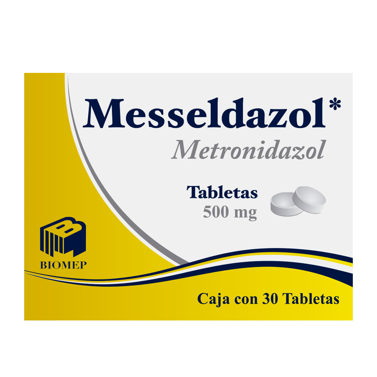 MESSELDAZOL 500MG TABLETAS C/30 (GI)