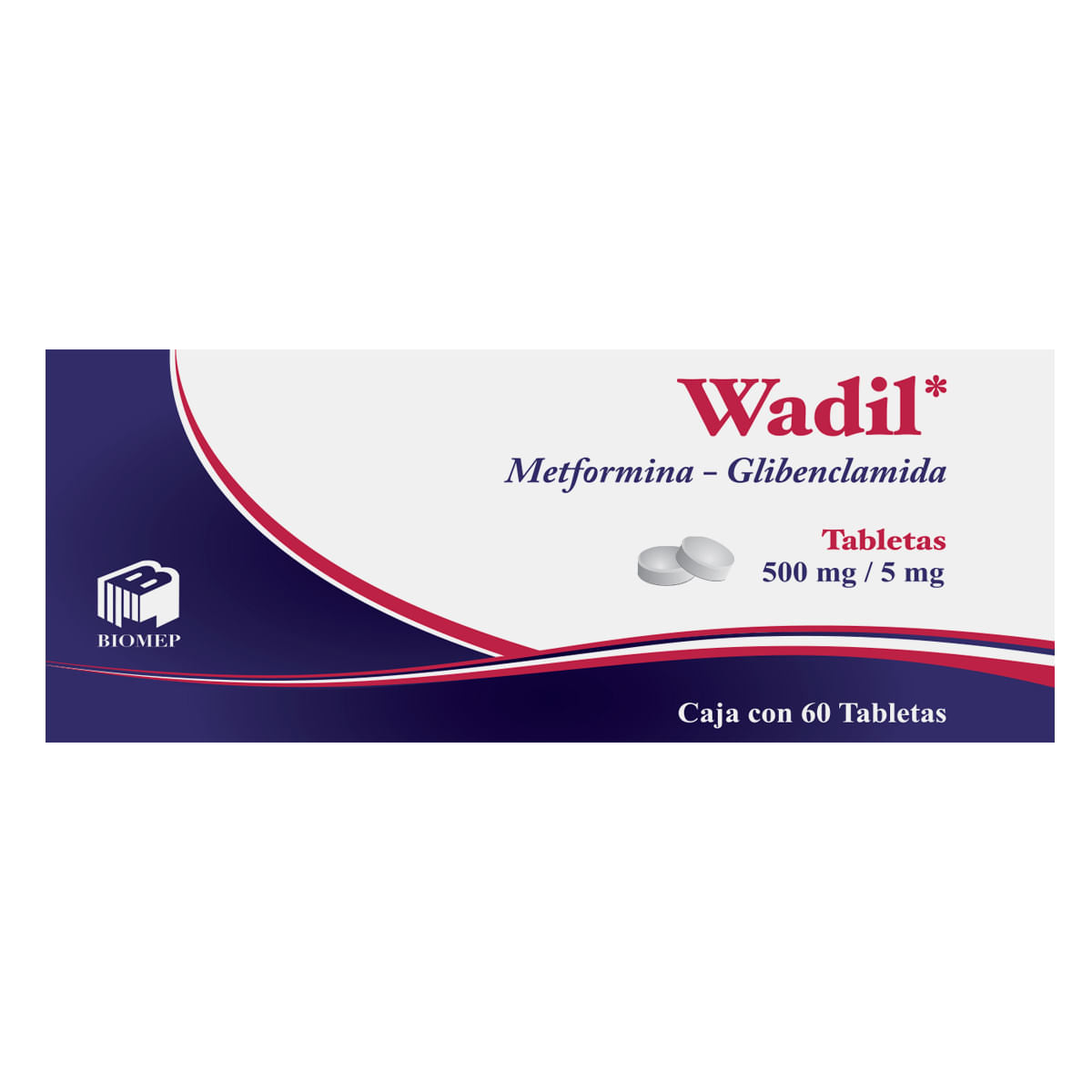 WADIL 500/5MG TABLETAS C/60 (GI)