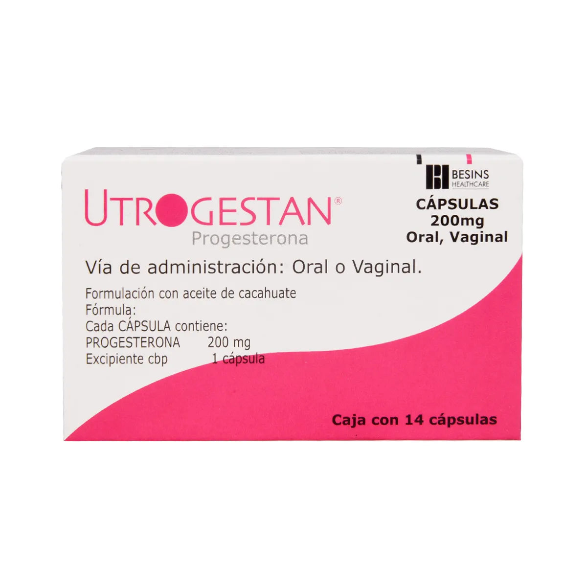 UTROGESTAN 200MG PERLAS C/14