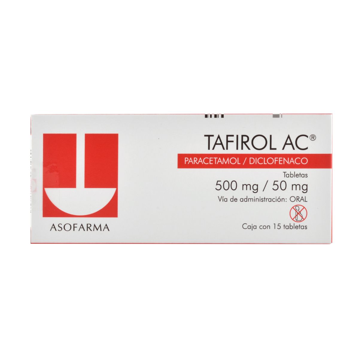 TAFIROL-AC 500/50MG TABLETAS C/15