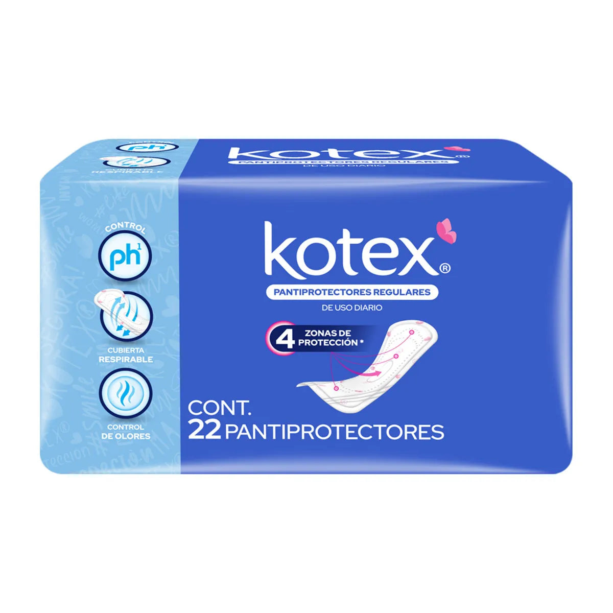 PANTY PROTECTOR KOTEX REGULAR C/22 *
