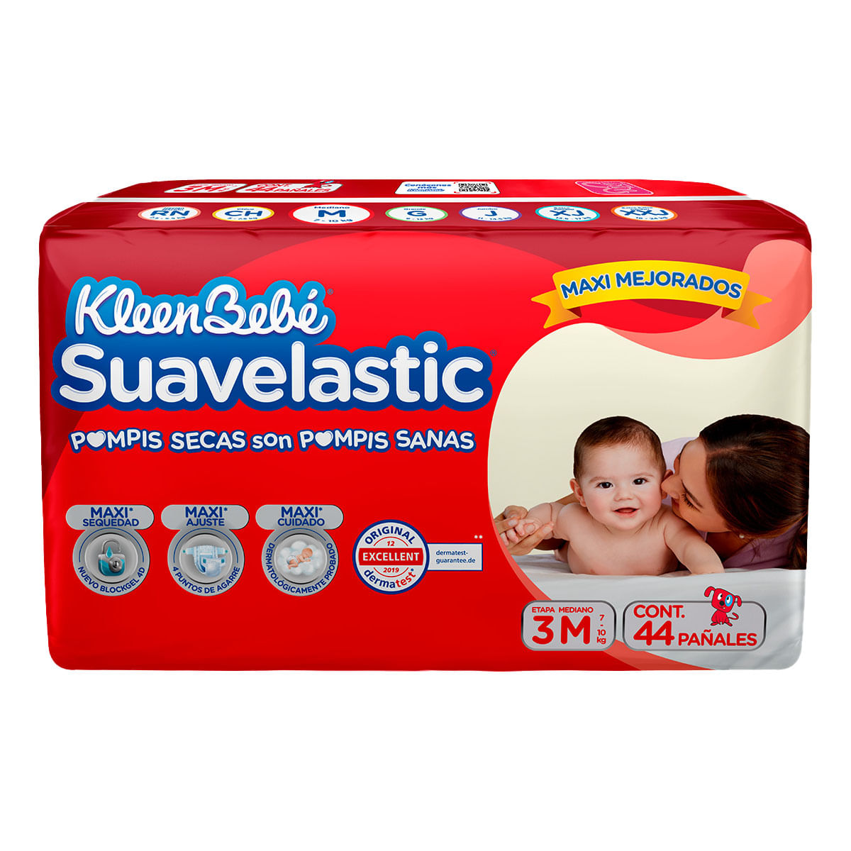 PAÑAL KBB SUAVELASTIC E3 MEDIANO C/44 *