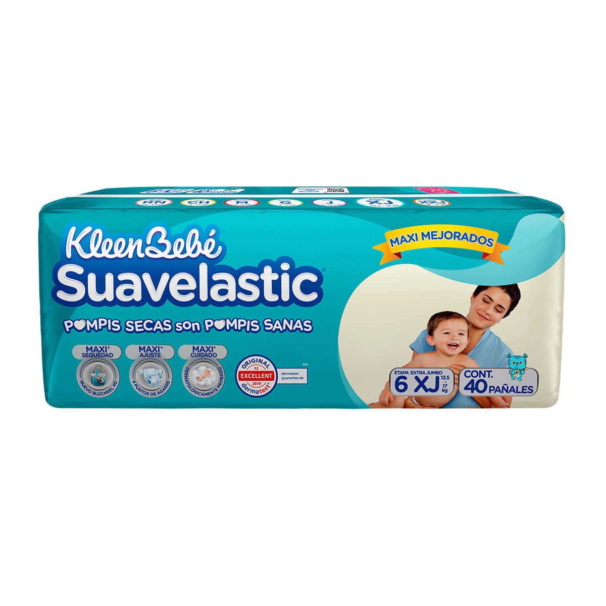 PAÑAL KBB SUAVELASTIC E6 EXJUMBO C/40 *