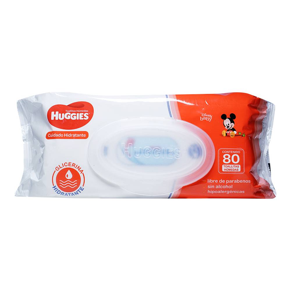 TOALLAS HUMEDAS HUGGIES CUIDADO HIDRATANTE C/80