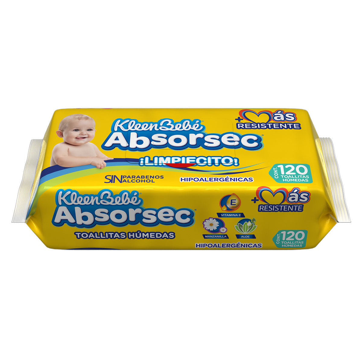 TOALLAS HUMEDAS KLEENBEBE ABSORSEC C/120