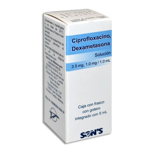 DEXAMETASONA/CIPROFLOXACINO SONS SOL OFT 5 ML (GI)