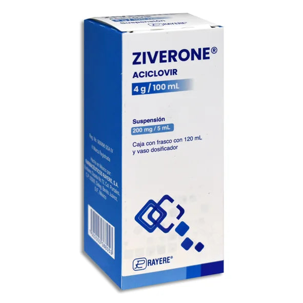 ZIVERONE 200MG/5ML SUSPENSION 120ML (GI)
