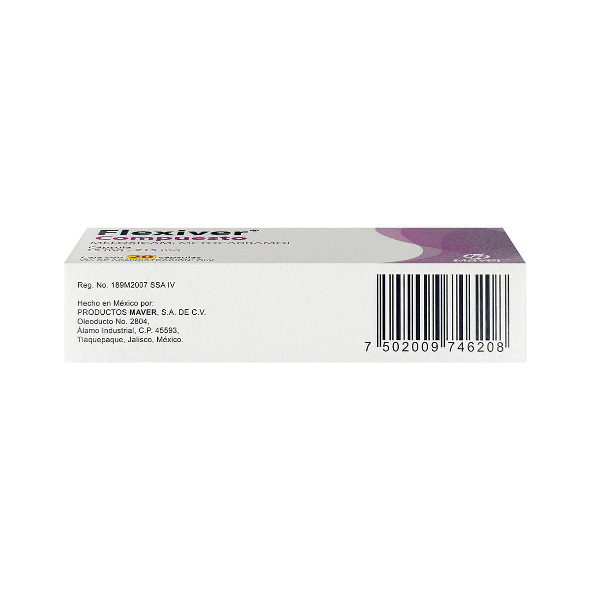 FLEXIVER COMPUESTO 15/215MG CAPSULAS C/20 (GI)
