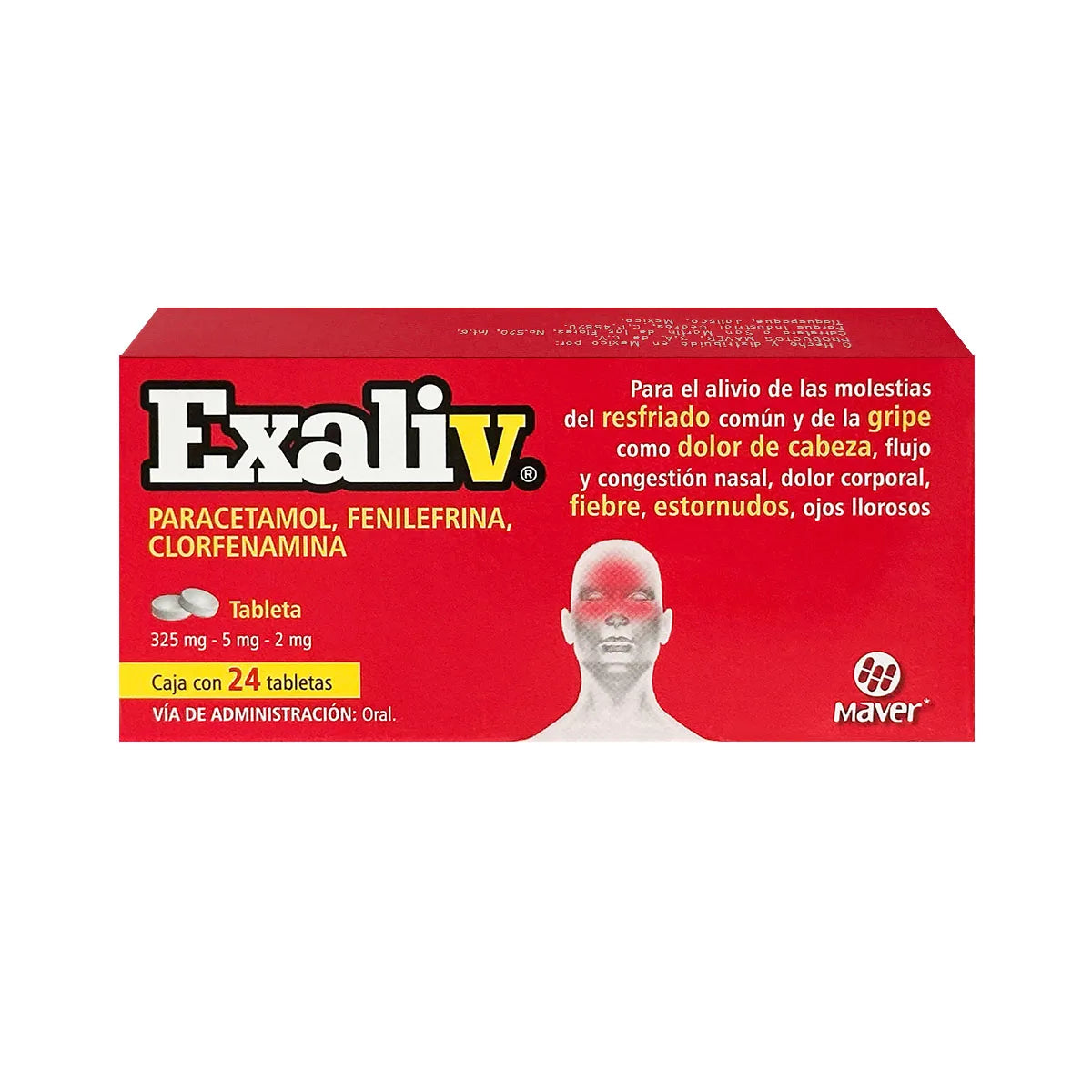 EXALIV 325/5/2MG TABLETAS C/24 (GI)