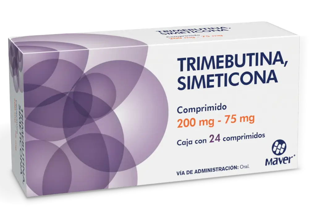 TRIMEBUT/SIMET MAVER 200/75MG COMPRIMIDOS C/24 (GI)