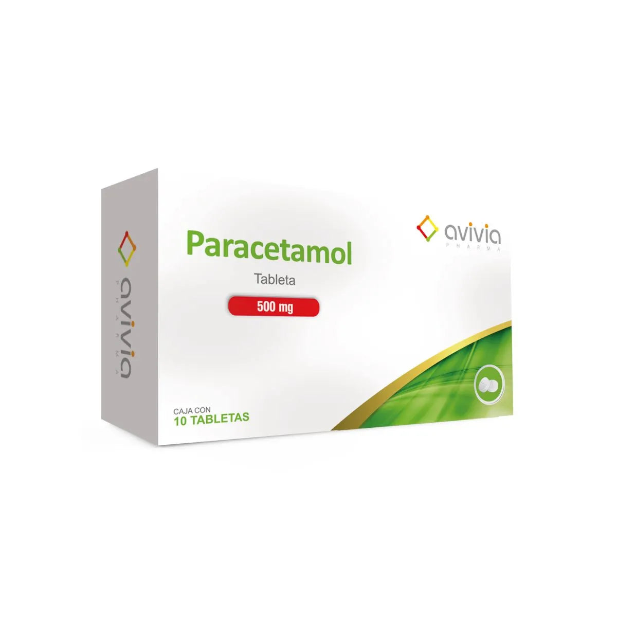 PARACETAMOL AVIVIA 500MG TABLETAS C/10 (GI)