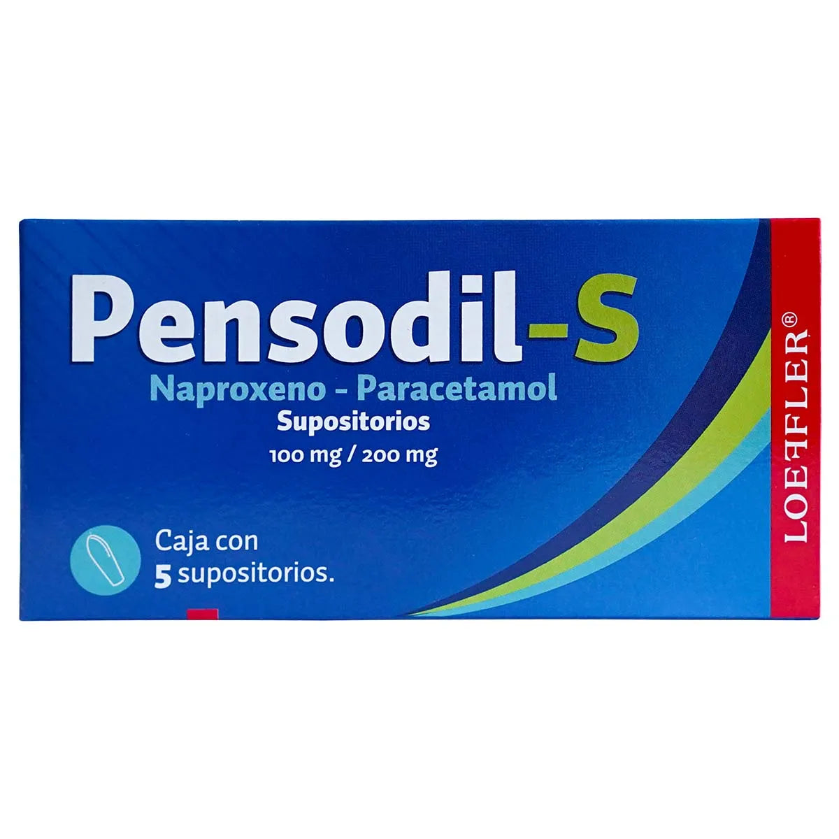 PENSODIL 100/200MG SUPOSITORIOS C/5 (GI)