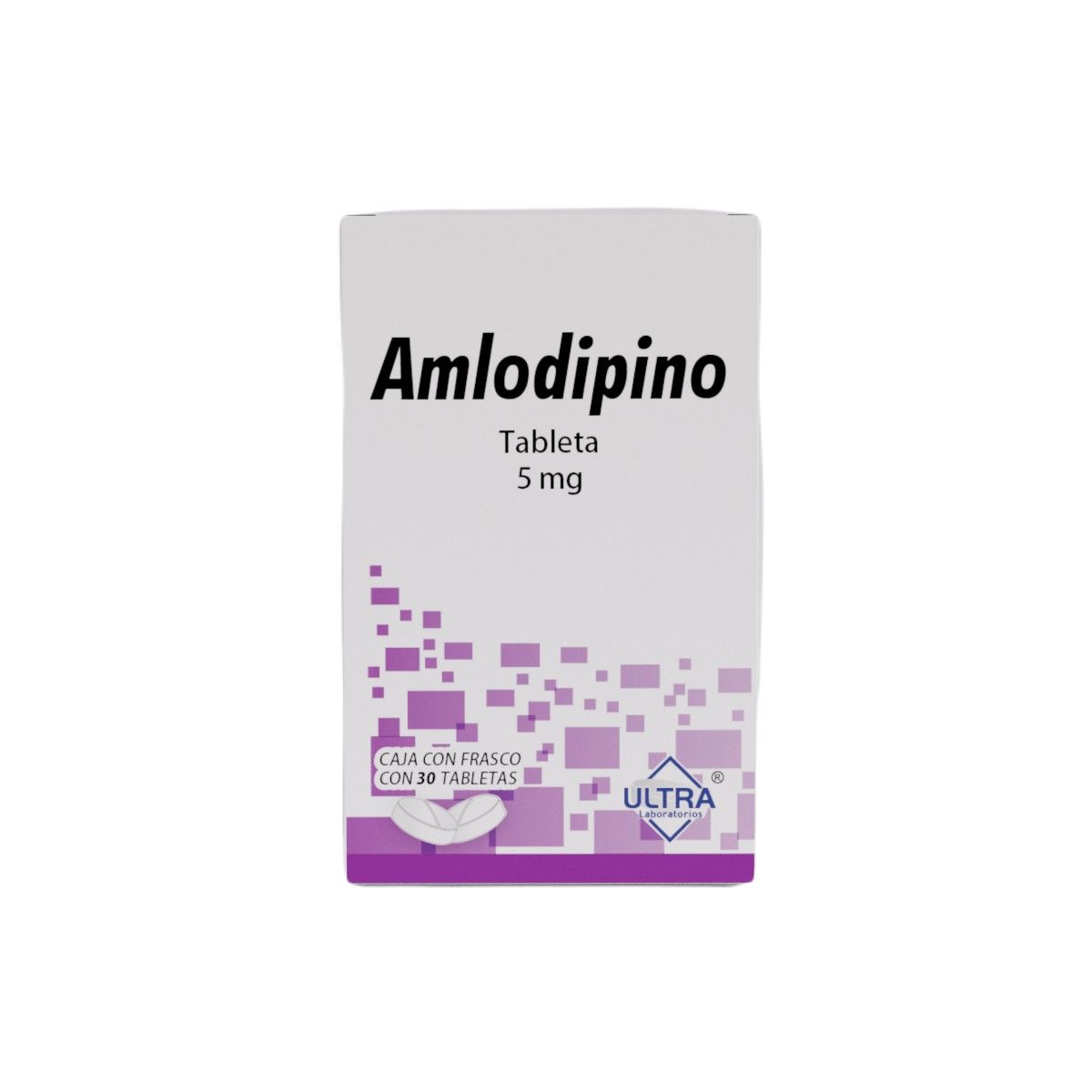 AMLODIPINO ULTRA 5MG TABLETAS C/30 (GI)