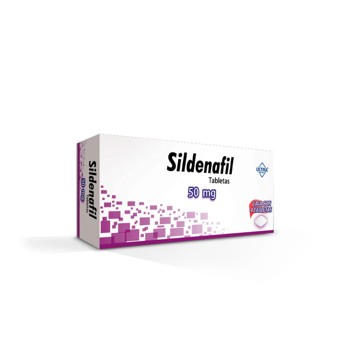 SILDENAFIL ULTRA 50MG TABLETAS C/4 (GI)