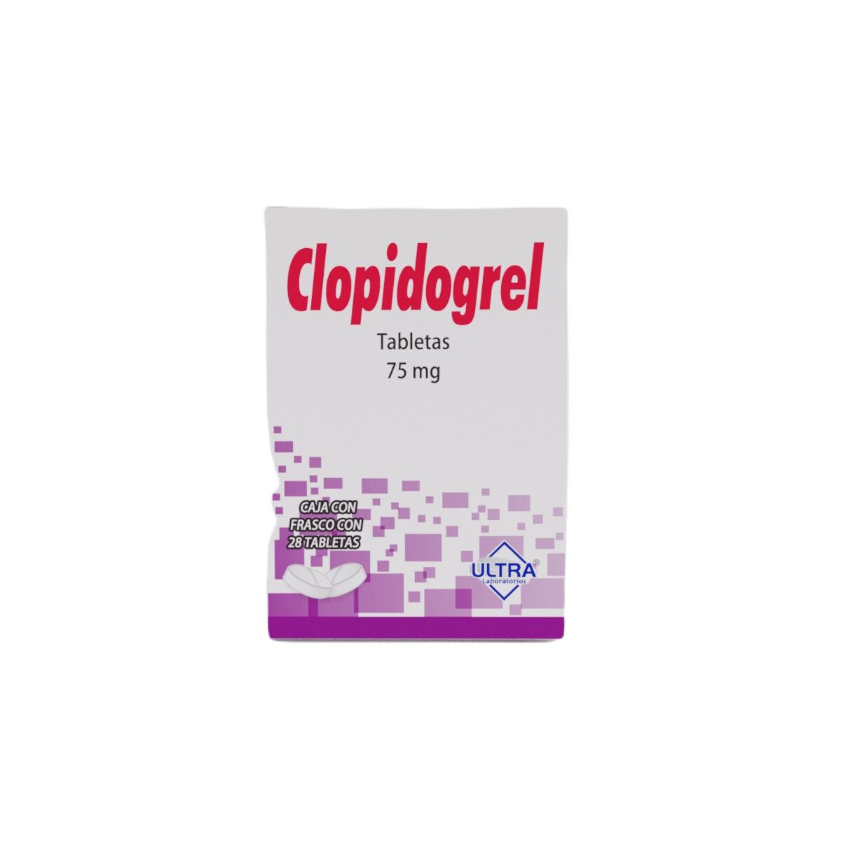 CLOPIDOGREL ULTRA 75MG TABLETAS C/28 (GI)