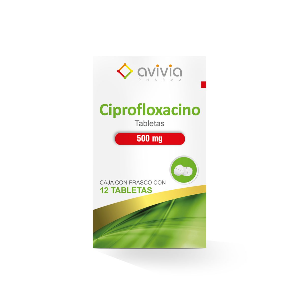 CIPROFLOXACINO AVIVIA 500MG TABLETAS C/12 (GI)