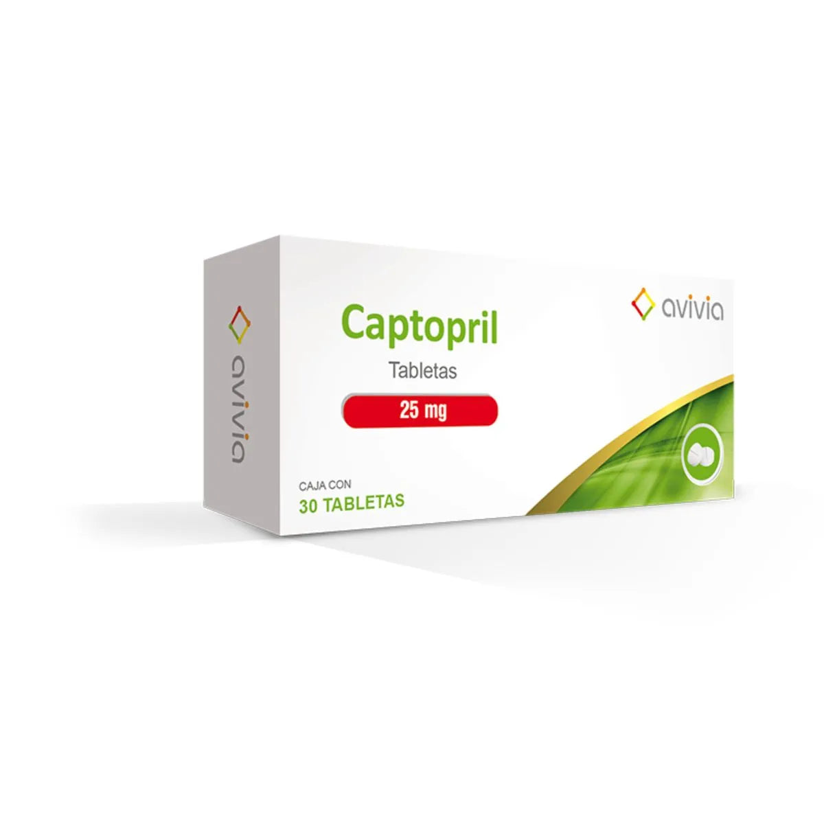 CAPTOPRIL AVIVIA 25MG TABLETAS C/30 (GI)