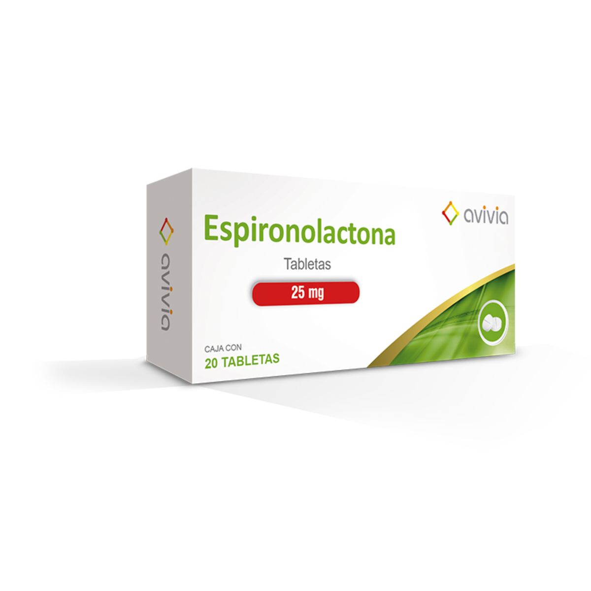 ESPIRONOLACTONA AVIVIA 25MG TABLETAS C/20 (GI)