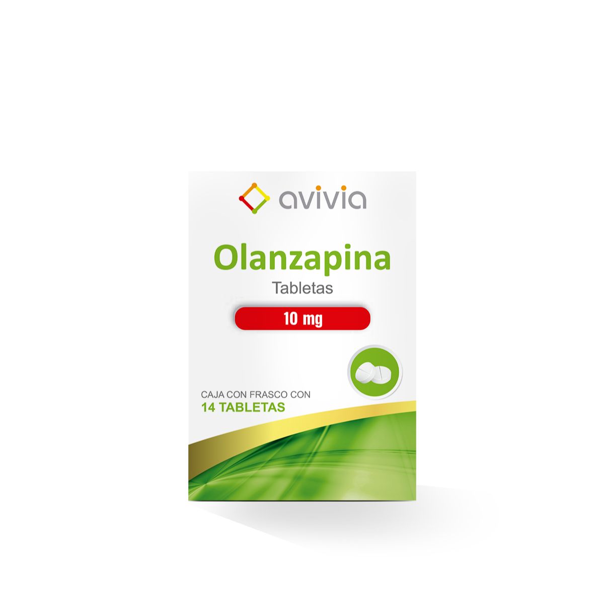 OLANZAPINA AVIVIA 10MG TABLETAS C/14 (GI)