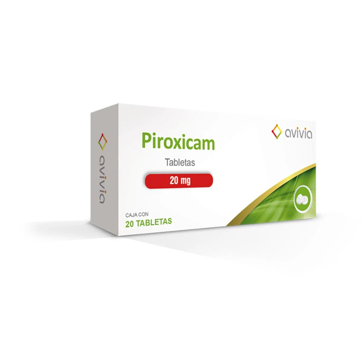 PIROXICAM AVIVIA 20MG TABLETAS C/20 (GI)