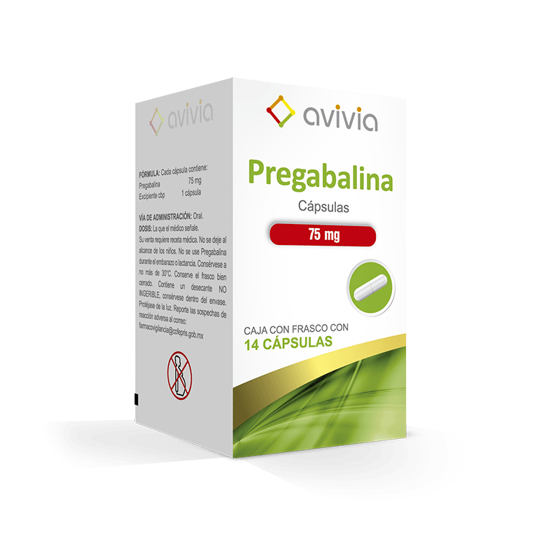 PREGABALINA AVIVIA 75MG TABLETAS C/14 (GI)