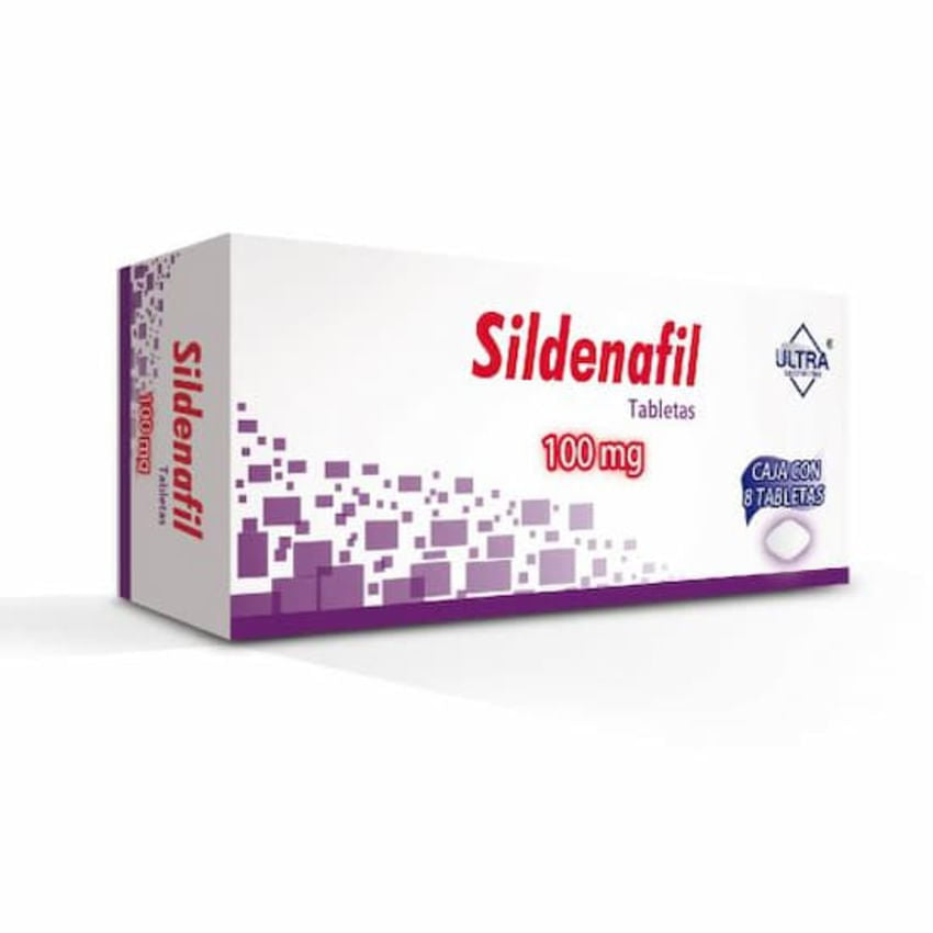 SILDENAFIL ULTRA 100MG TABLETAS C/8 (GI)