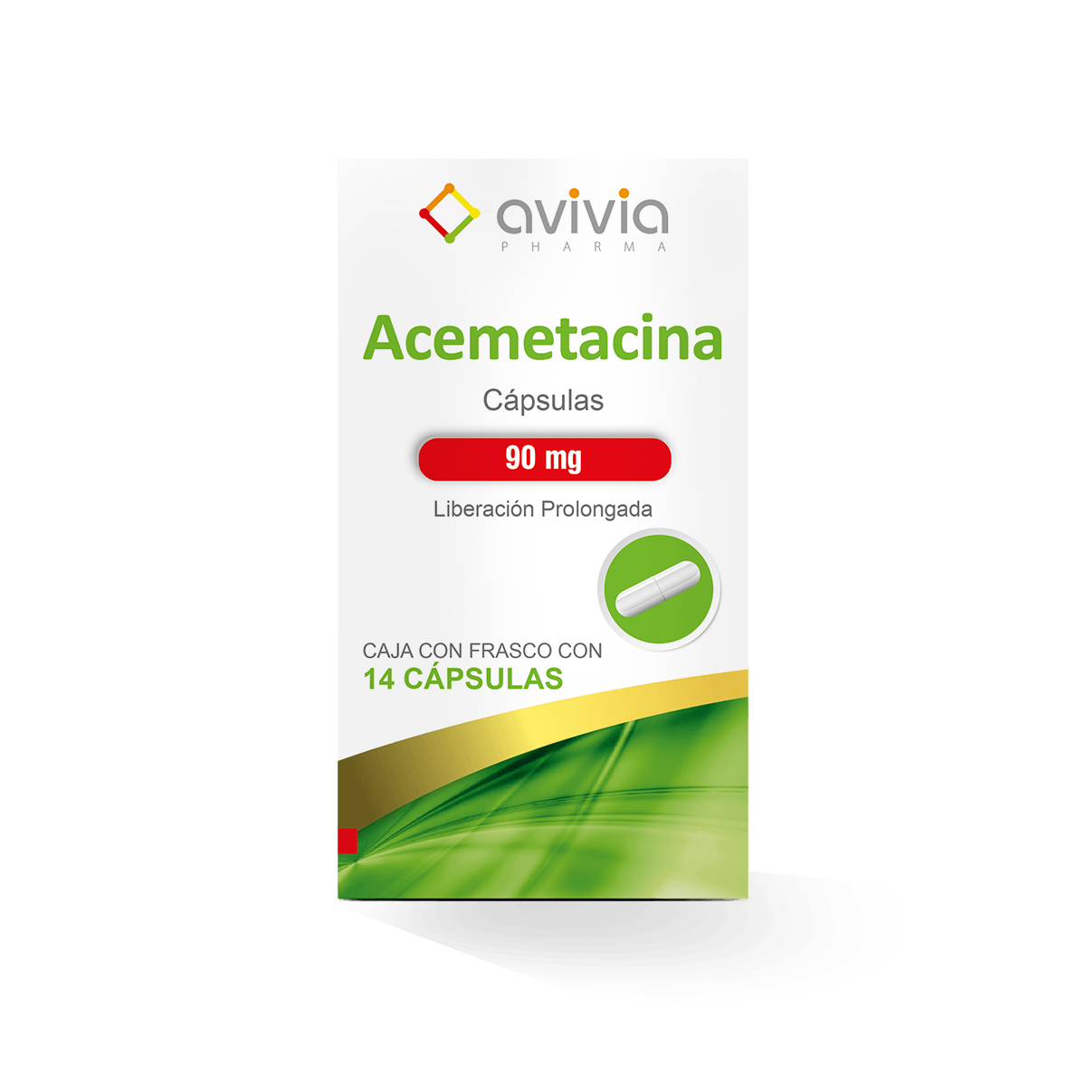 ACEMETACINA AVIVIA 90MG CAPSULAS C/14 (GI)
