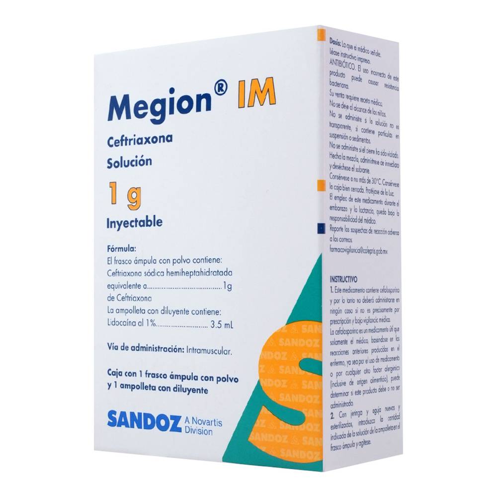 MEGION IM 1G INYECTABLE C/1