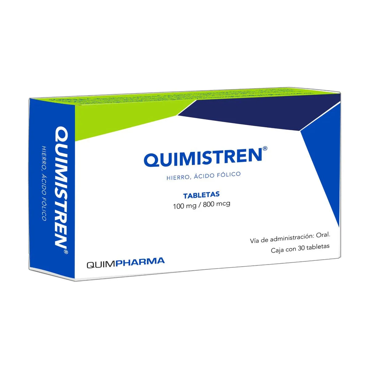 QUIMISTREN 800MCG/100MG TABLETAS C/30 (GI)