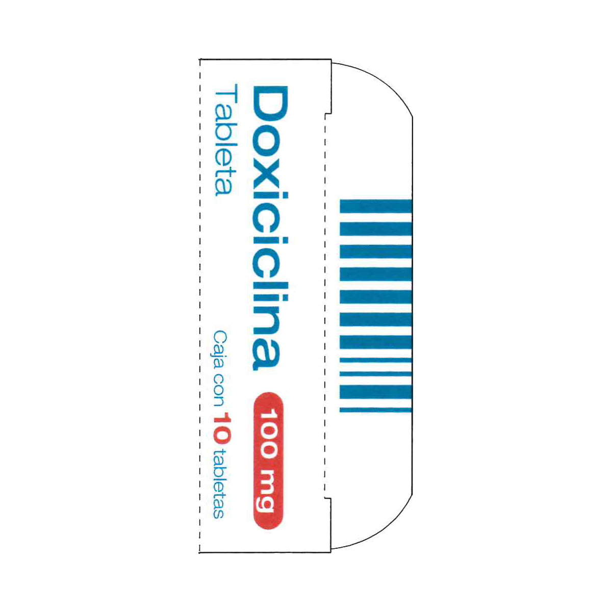 DOXICICLINA ALPHARMA 100MG TABLETAS C/10 (GI)