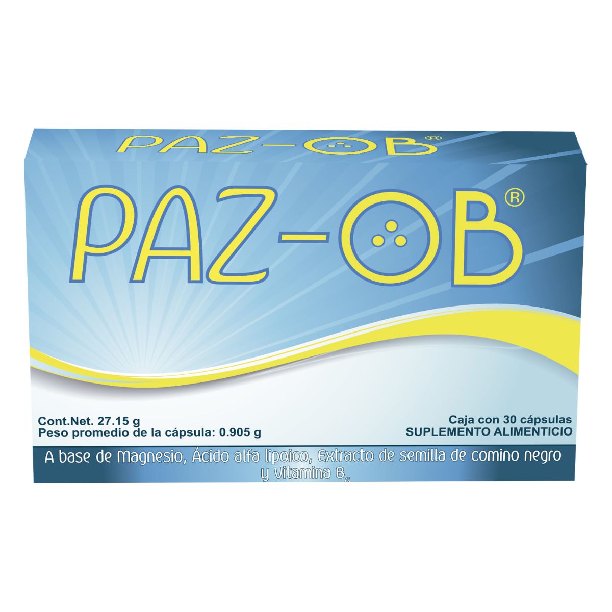 PAZ-OB SUPLEMENTO ALIMENTICIO CAPSULAS C/30 *