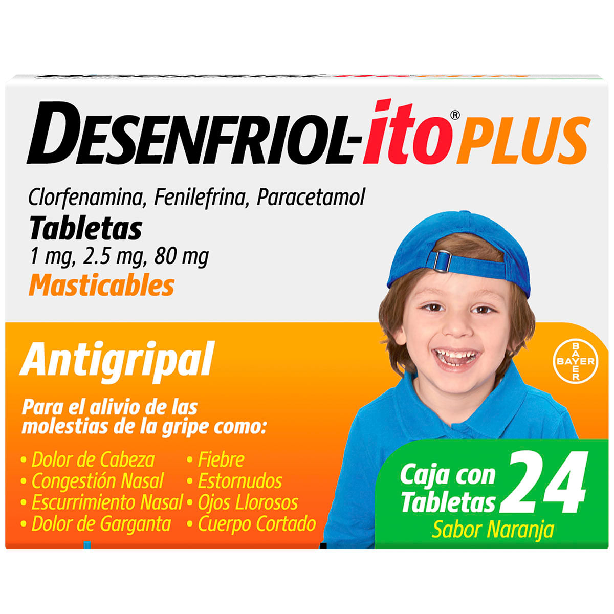 DESENFRIOL-ITO PLUS TABLETAS INFANTIL C/24