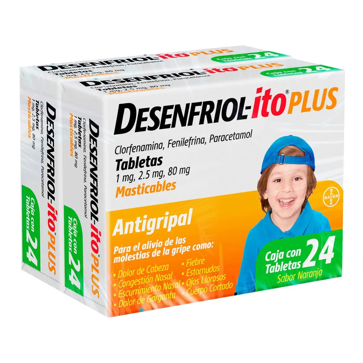 DESENFRIOL-ITO PLUS TABLETAS INF C/24 2PACK