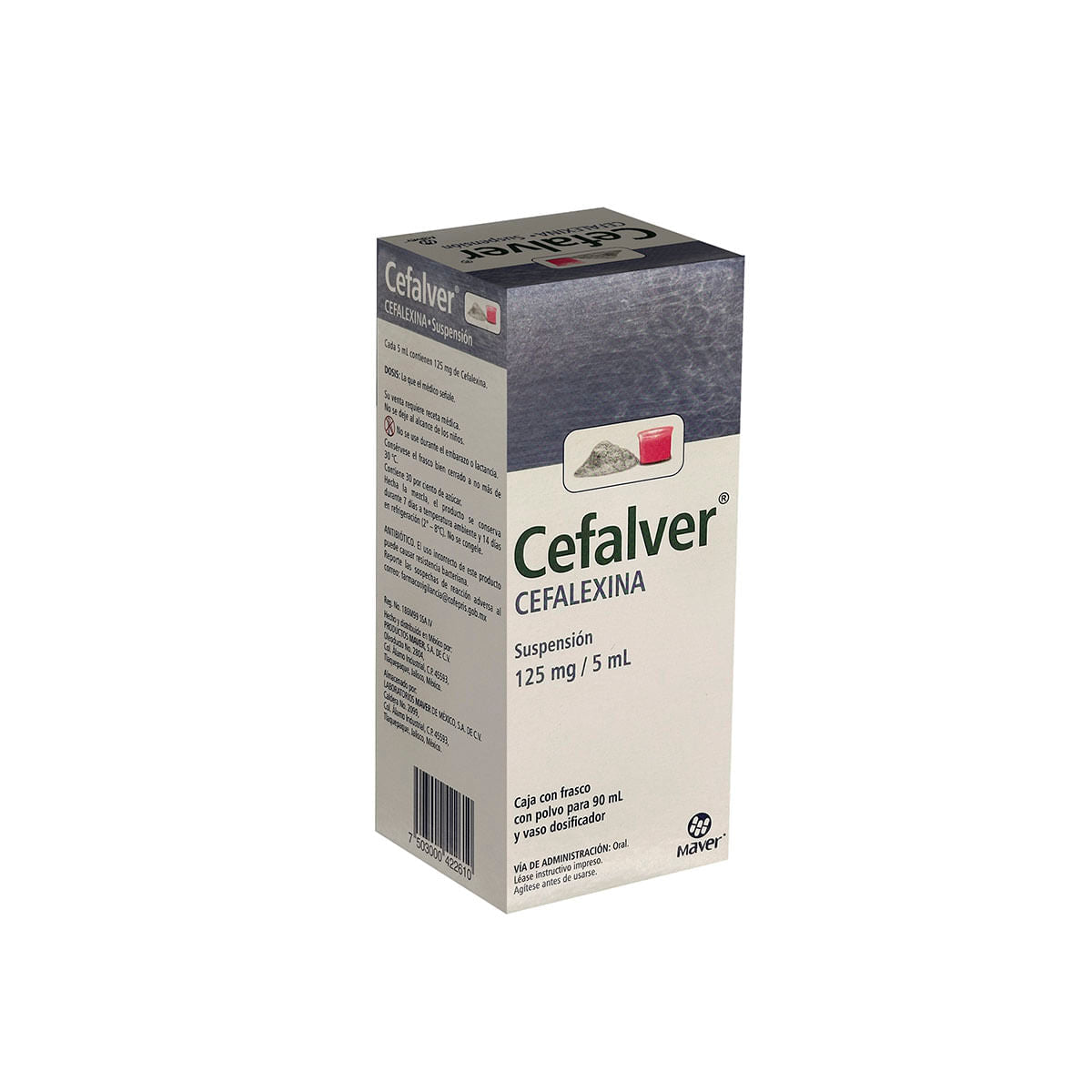 CEFALVER 125MG/5ML SUSPENSION 90ML (GI)