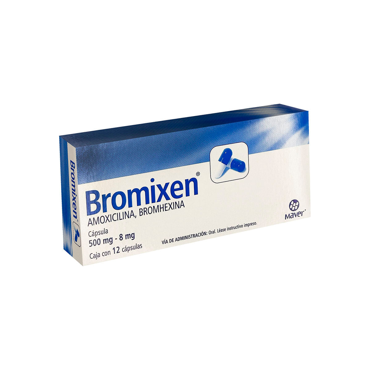 BROMIXEN 500/8MG CAPSULAS C/12 (GI)